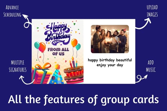 All the features of group cards