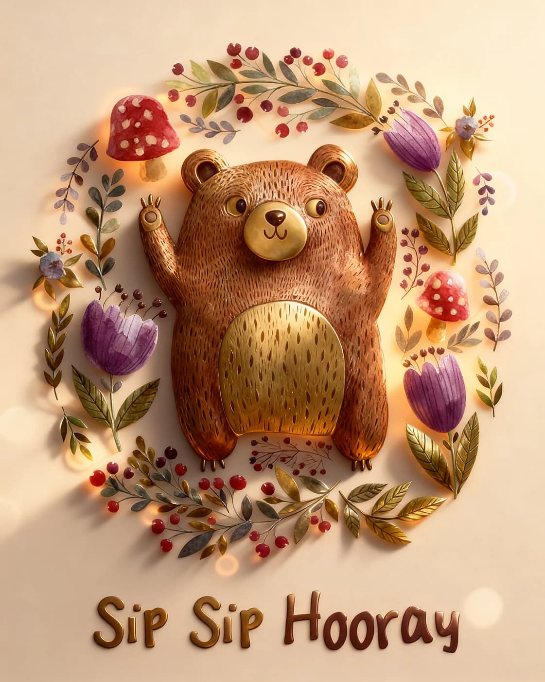 Sip Sip Hooray Bear