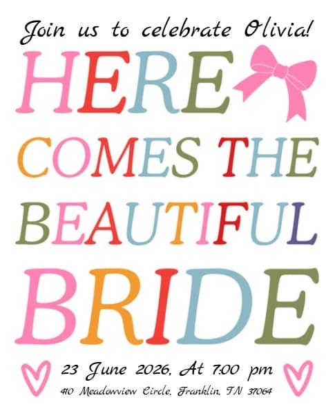 Bridal Shower Extravaganza