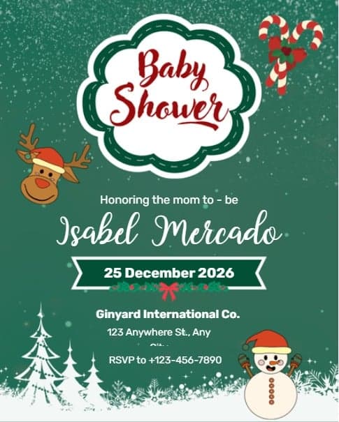 Christmas Baby Shower