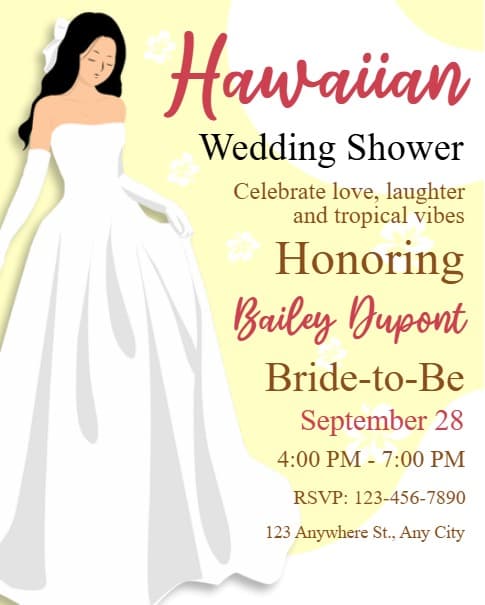 Hawaiian Wedding Shower