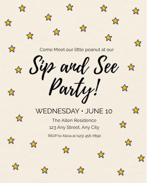 Starry Sip & See