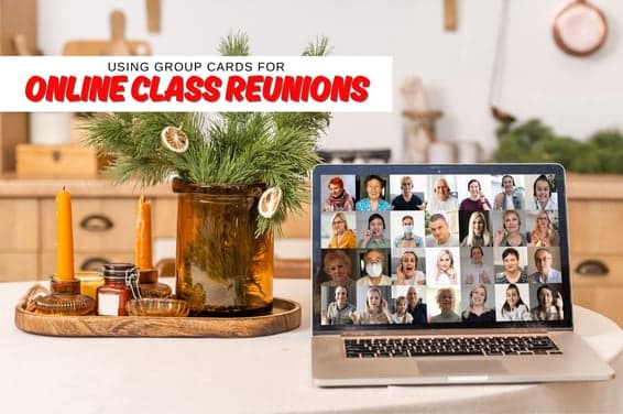 Using Group Cards for Online Class Reunions