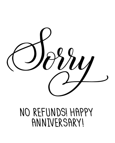 no refunds no refunds
