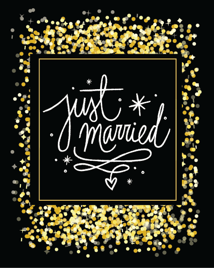 Just Married Gold Just Married Gold