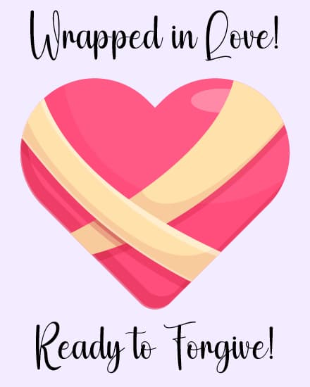 Ribbon Wrapped Pink Heart Ribbon Wrapped Pink Heart