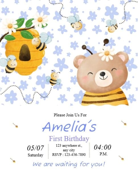 Bear Bee Birthday Bear Bee Birthday